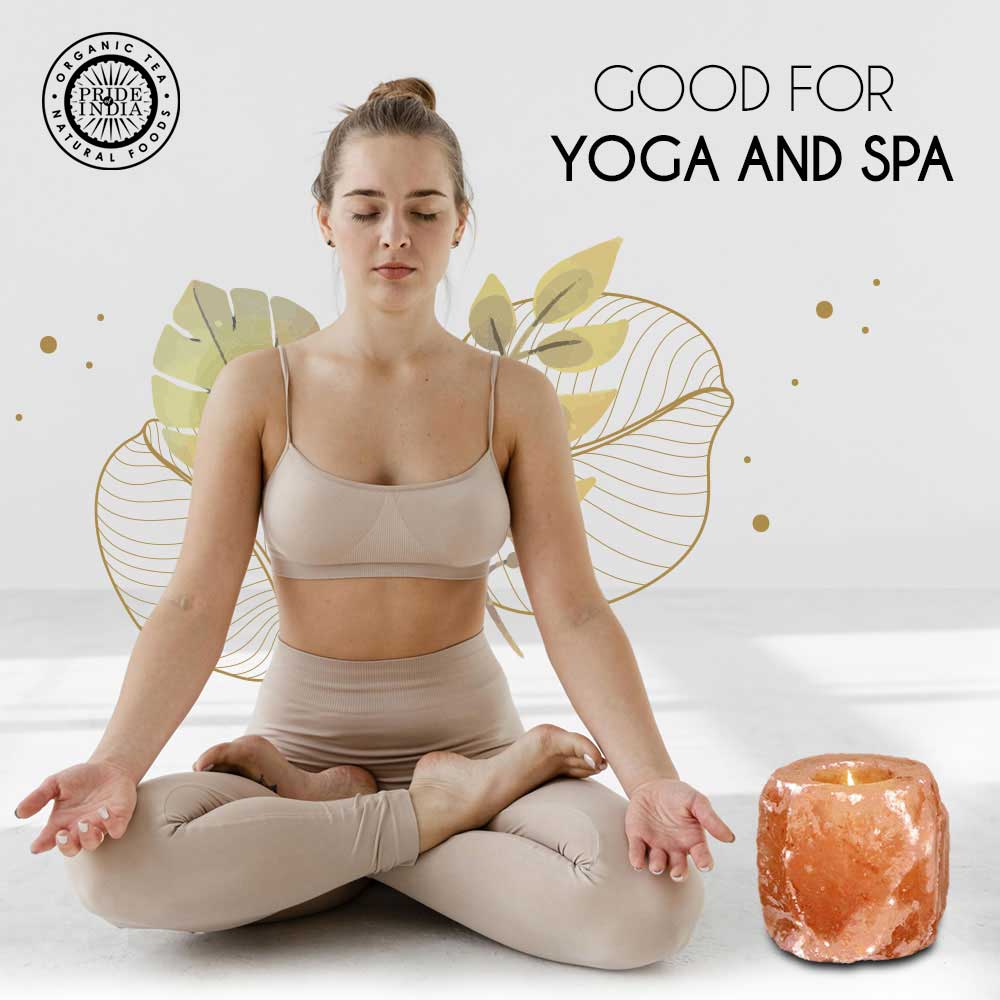 Himalayan Pink Salt Tea Light Holder – Natural & Square Shapes