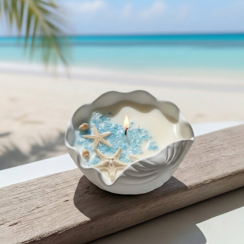 Ocean's Whisper Large Soy Candle | 50-Hour Burn
